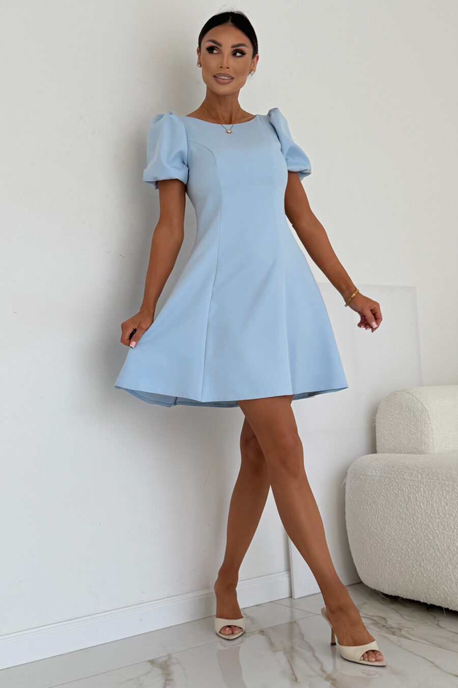 Sukienka mini CHANEL / Niebieski