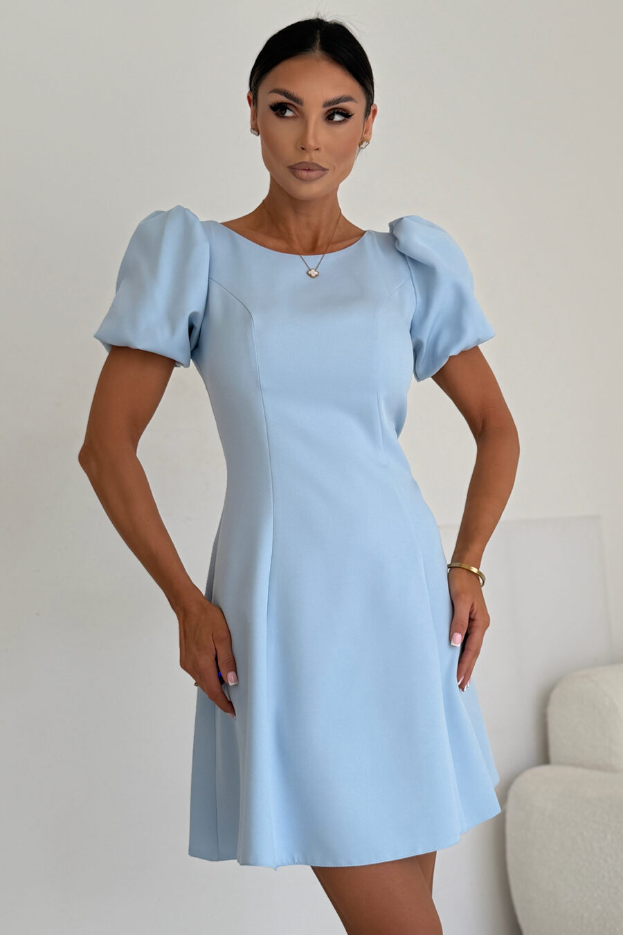 Sukienka mini CHANEL / Niebieski