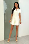Sukienka mini MILLA / Ecru