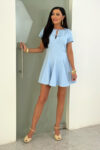 Sukienka mini MILLA / Błękitny