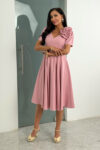 Sukienka RUBI midi / Pudrowy róż