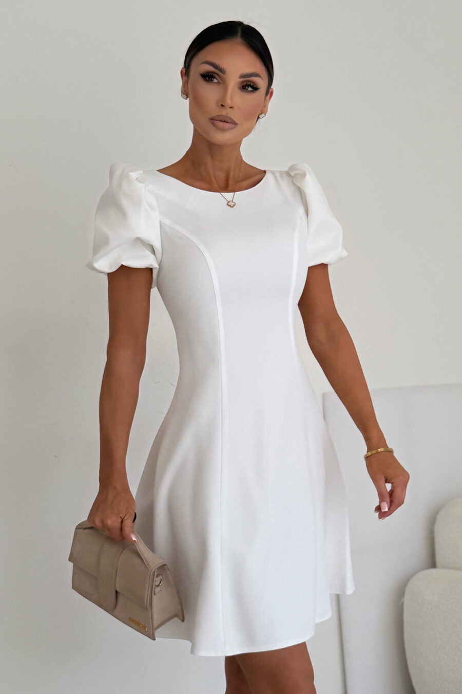 Sukienka mini CHANEL / Ecru