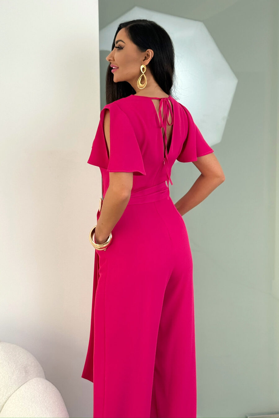 Kombinezon elegancki TRIS / Fuksja
