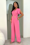 Kombinezon elegancki TRIS / Różowy
