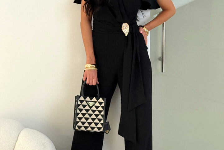 Kombinezon elegancki TRIS / Czarny