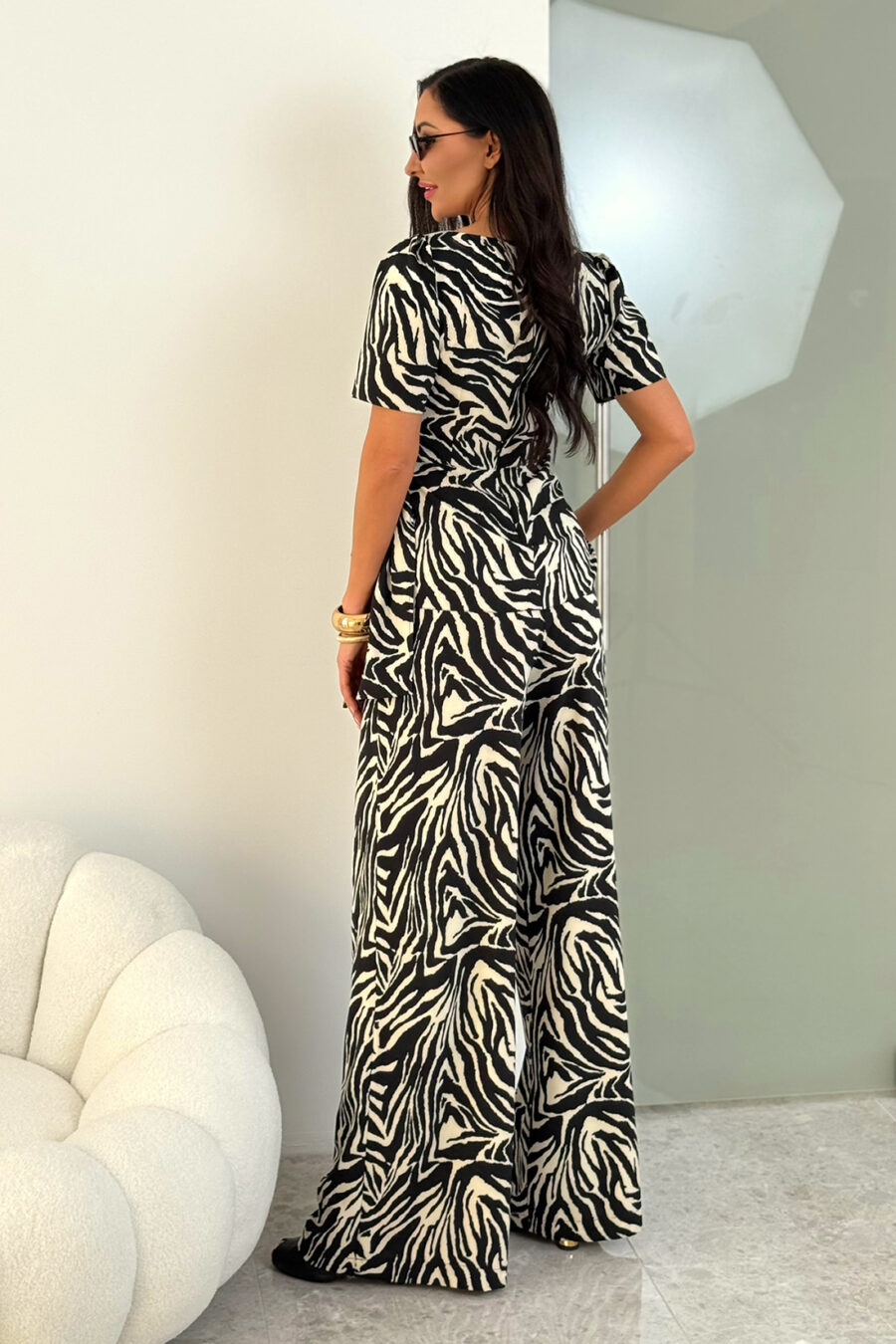 Komplet wizytowy damski ROMA / Print Zebra