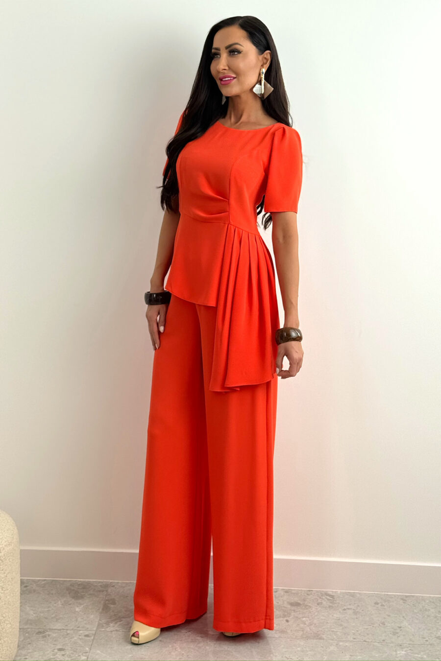 Komplet wizytowy damski ROMA / Pomarańczowy