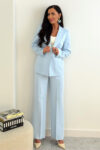 Elegancki garnitur damski MALVA / Błękitny