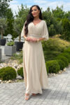 Sukienka Maxi Beżowa Plus Size - BH 564