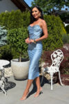 Sukienka midi – sky blue - model MS 12264
